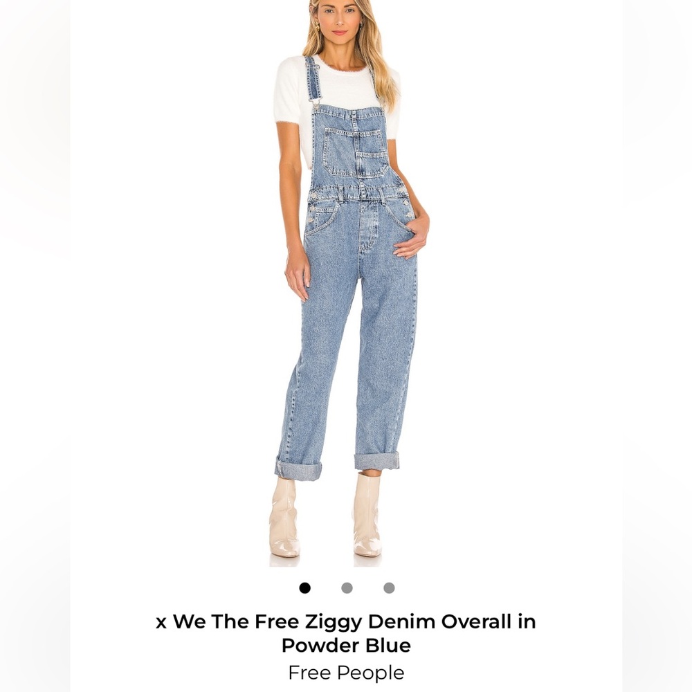 We the free Ziggy blue denim overall